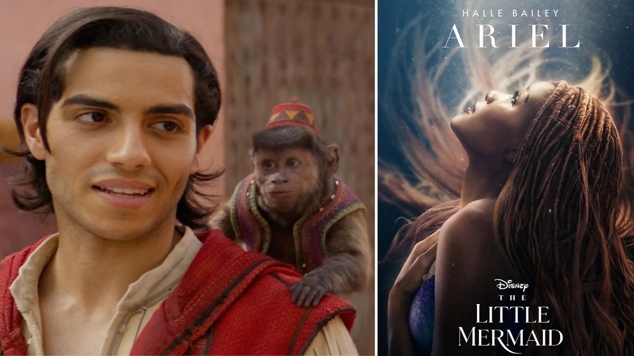 Aladdin vs. The Little Mermaid (Image via Disney)