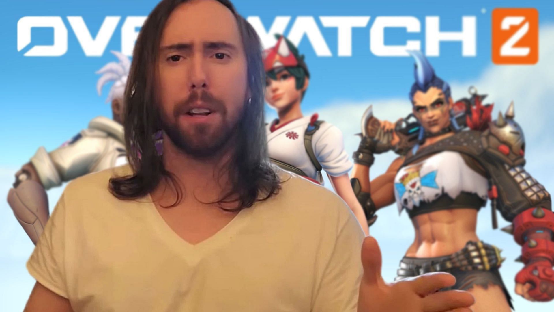 Asmongold reacts to Blizzard scrapping PVE for Overwatch 2 (Image via Sportskeeda)