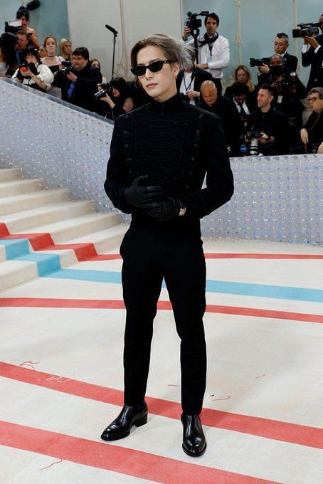 Jackson Wang Rocks Karl Lagerfeld's Signature Look at Met Gala 2023 