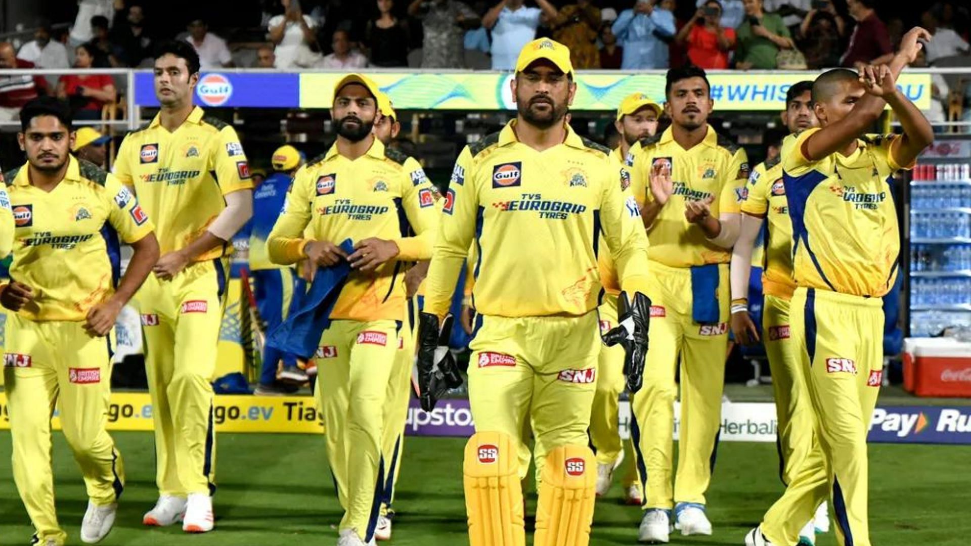Chennai Super Kings in action during IPL 2023 (P.C.:Twitter)