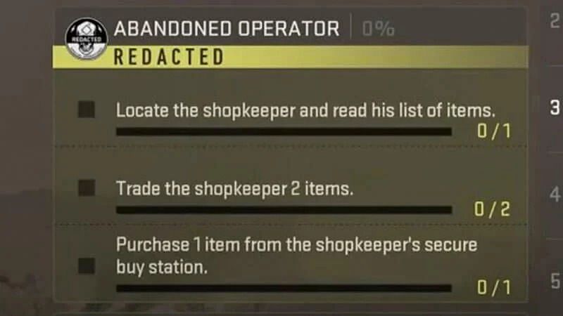 Objectives of the Abandoned Operator mission (Image via Activision)