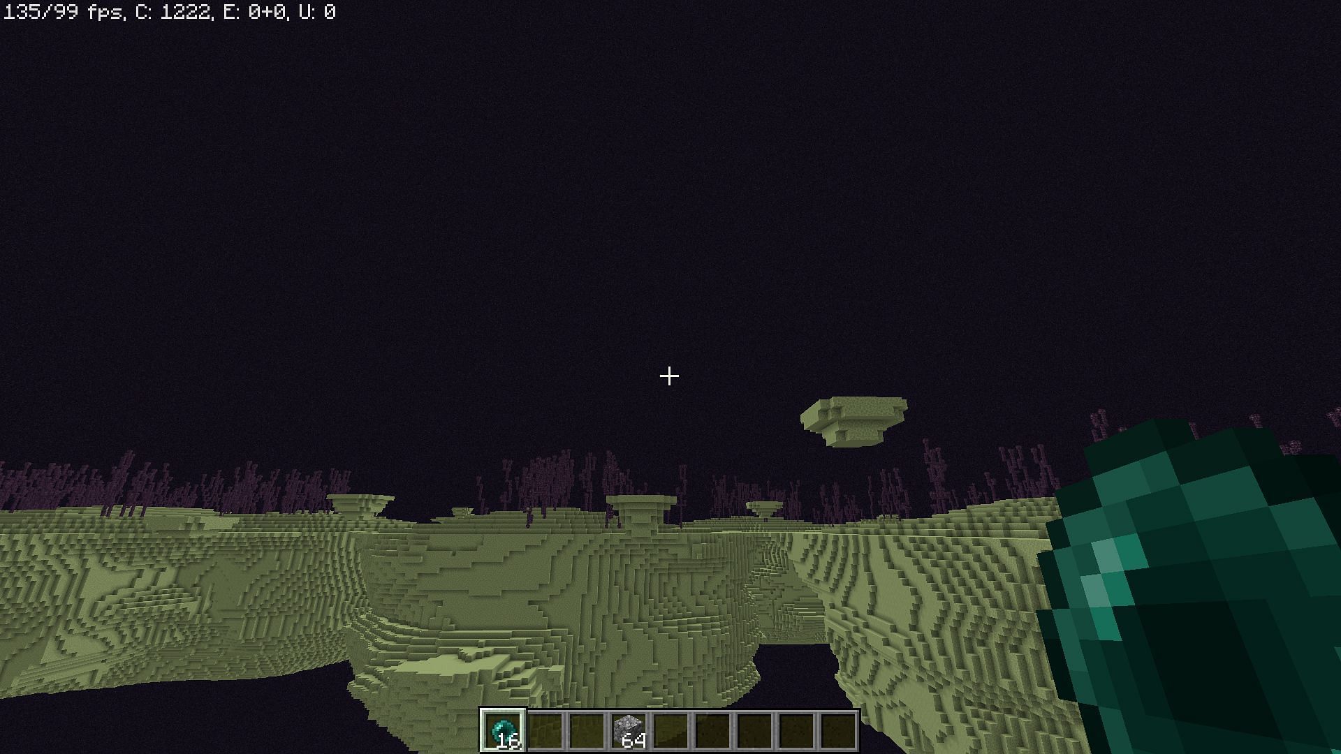 Ender pearls can be used to teleport from one end island to another in Minecraft (Image via Mojang)