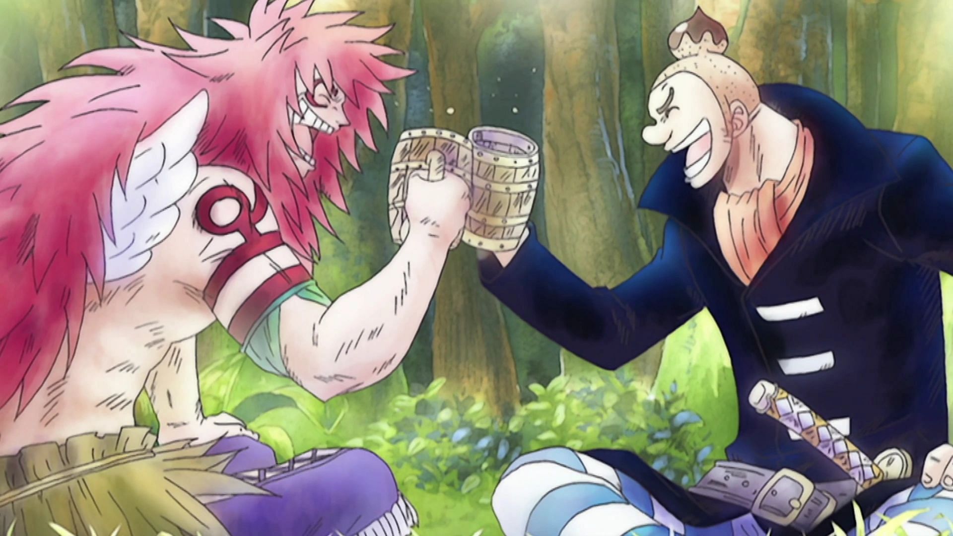 Kalgara and Noland as seen in One Piece (Image via Toei Animation, One Piece)