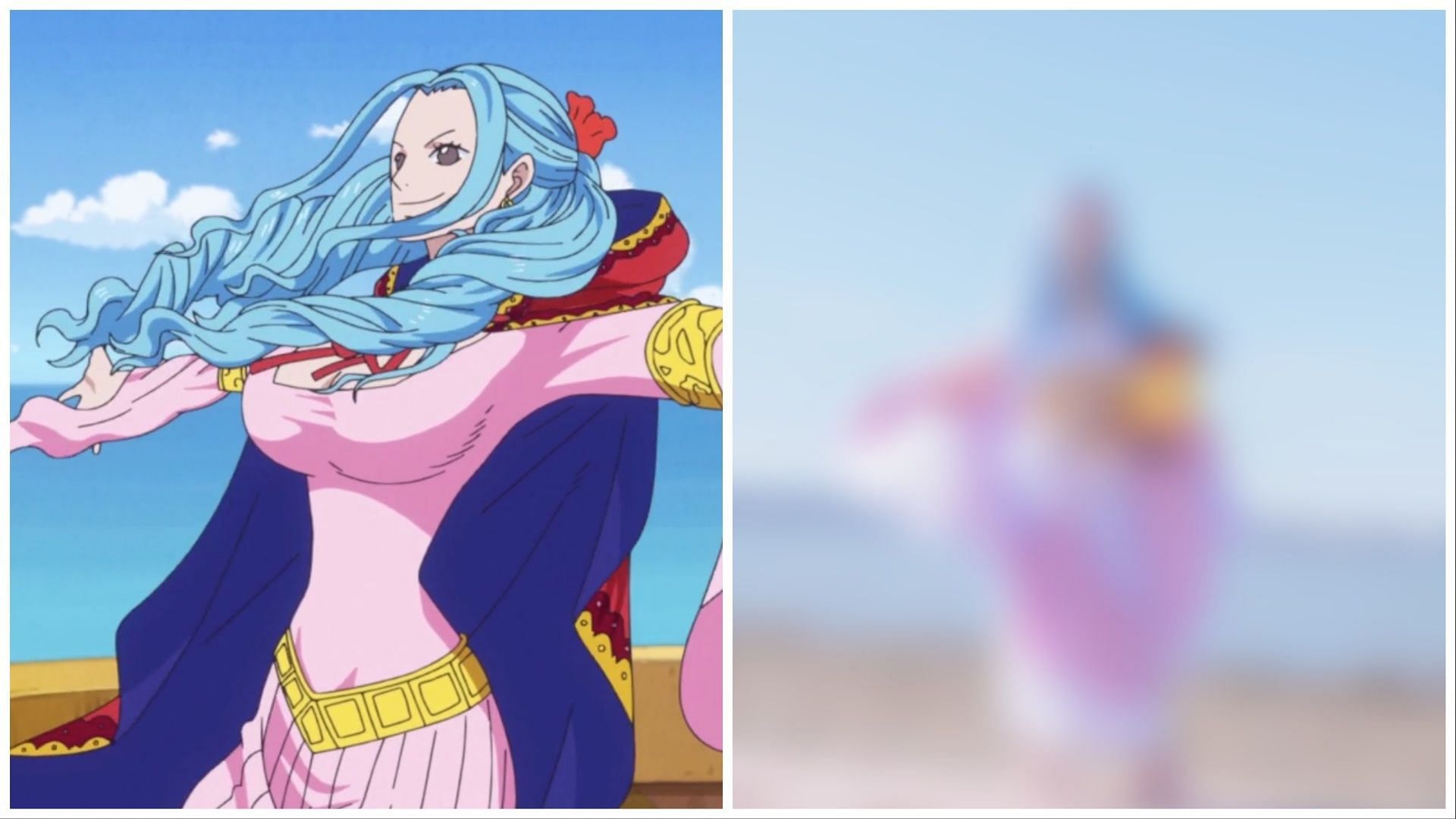 Reddit user cosplayed Vivi Nefetari, and the fanbase is in awe (Images via Toei animation and Reddit thread r/OnePiece)
