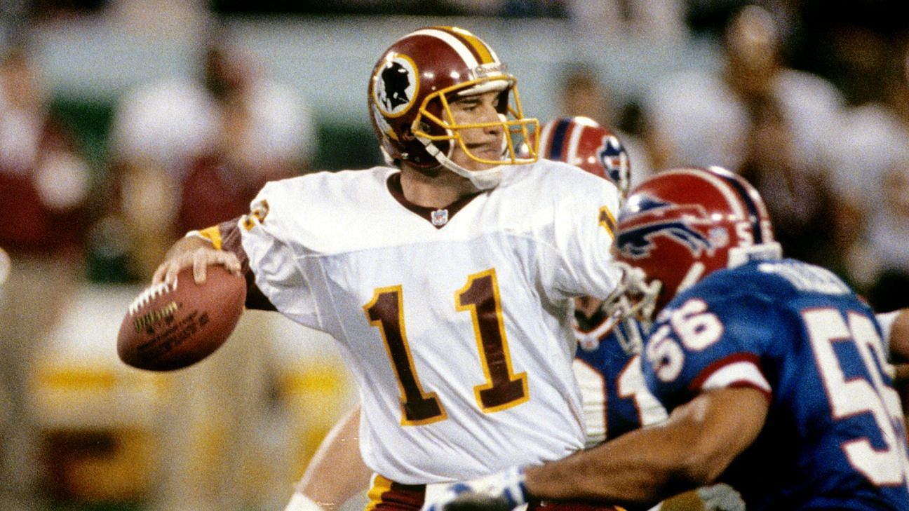 Mark Rypien with the Washington Redskins