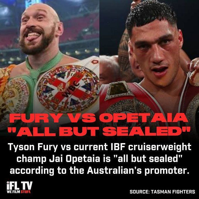 Tyson Fury next fight Tyson Fury's next fight is 'all but sealed' with