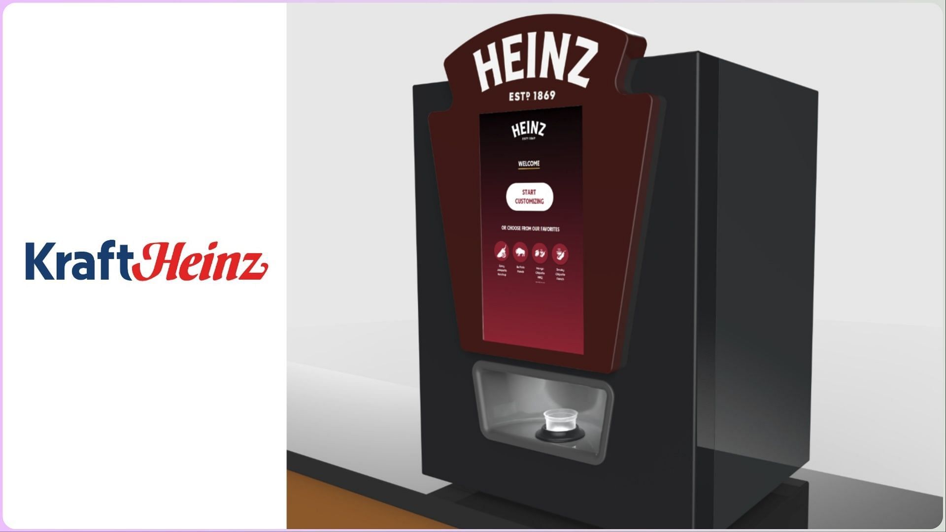 Kraft Heinz unveiled the new REMIX customizable and IoT-enabled digital sauce dispenser (Image via Kraft Heinz/Business Wire)