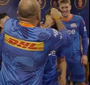 [Watch] MI skipper Rohit Sharma gets smashed with cake during his 36th birthday celebration