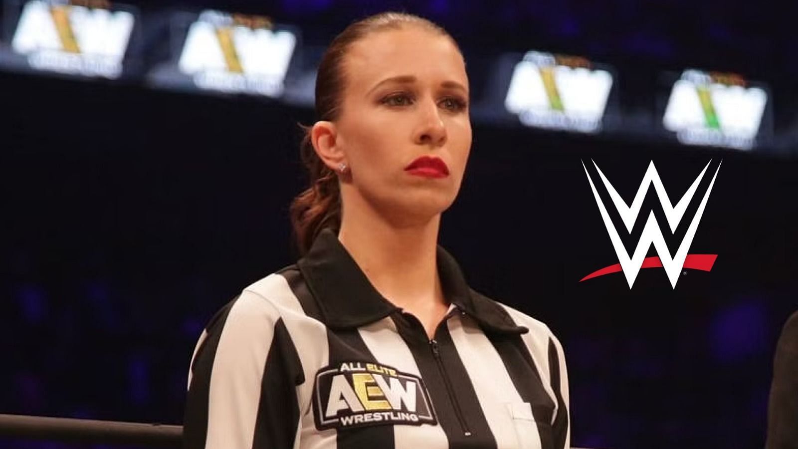 Aubrey Edwards is the first full-time female AEW referee