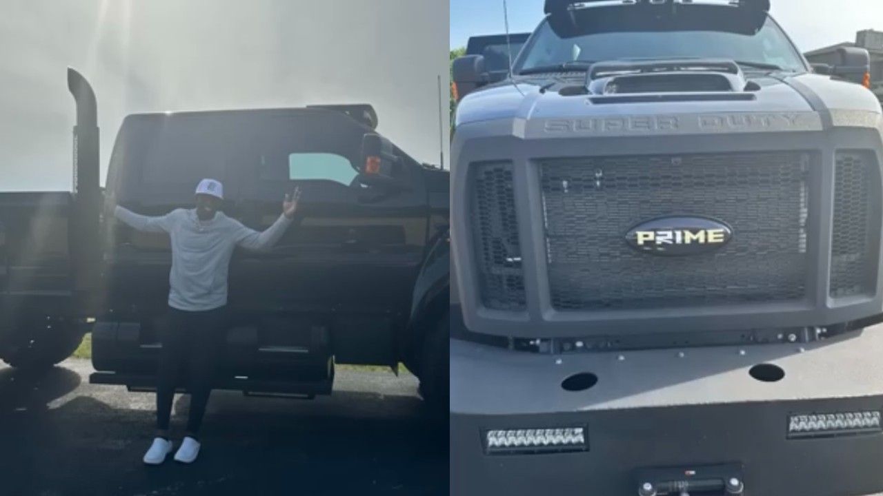 IN PHOTOS Deion Sanders shows off swanky new Ford F650 supertruck