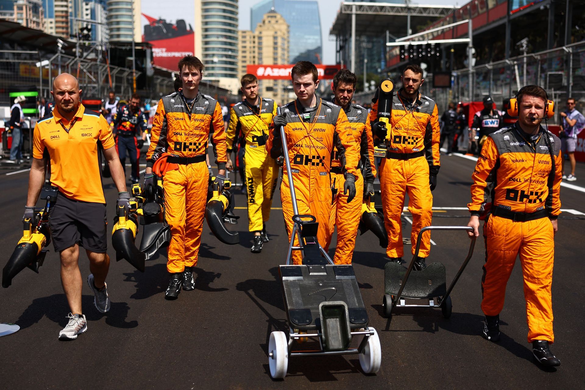 Team McLaren at the F1 Grand Prix of Azerbaijan