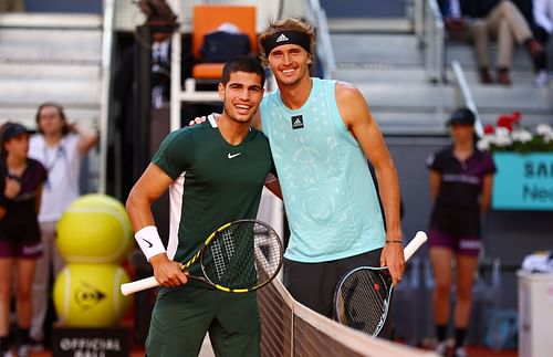 Carlos Alcaraz and Alexander Zverev faced each other in the 2022 Madrid Open final.