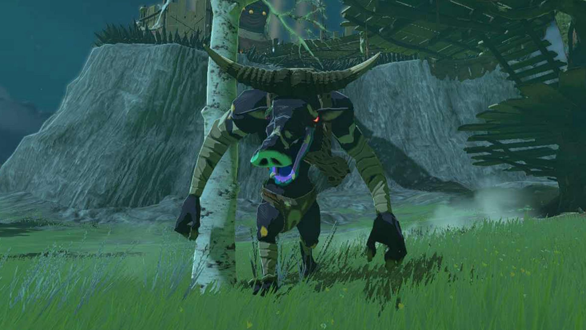 Defeat the Blue Moblins and use their horn to craft the Blue Moblin Pounder (Image via Nintendo)