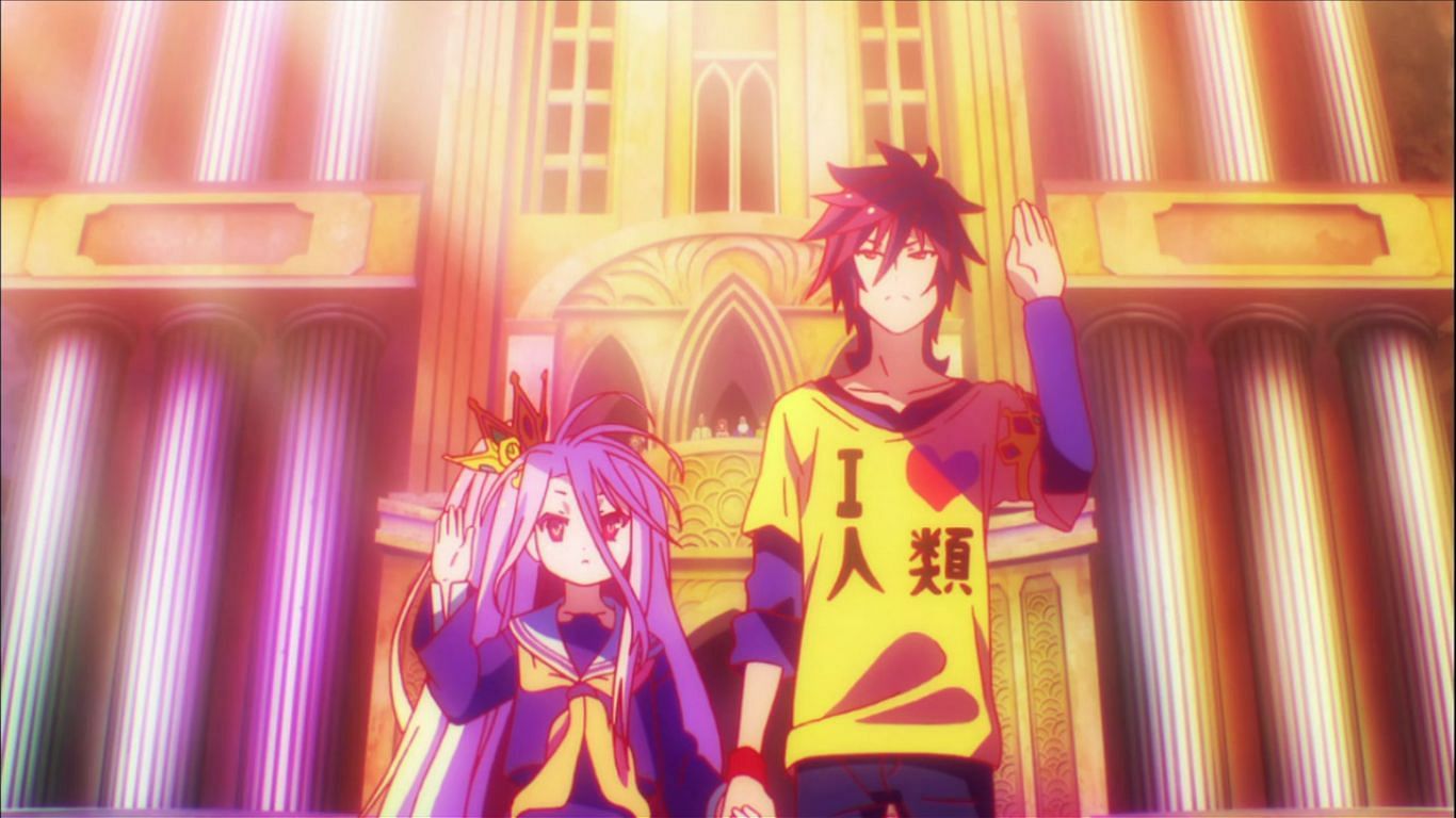 How Sora and Shiro appear in the &#039;No Game No Life&#039; series (Image via Madhouse)