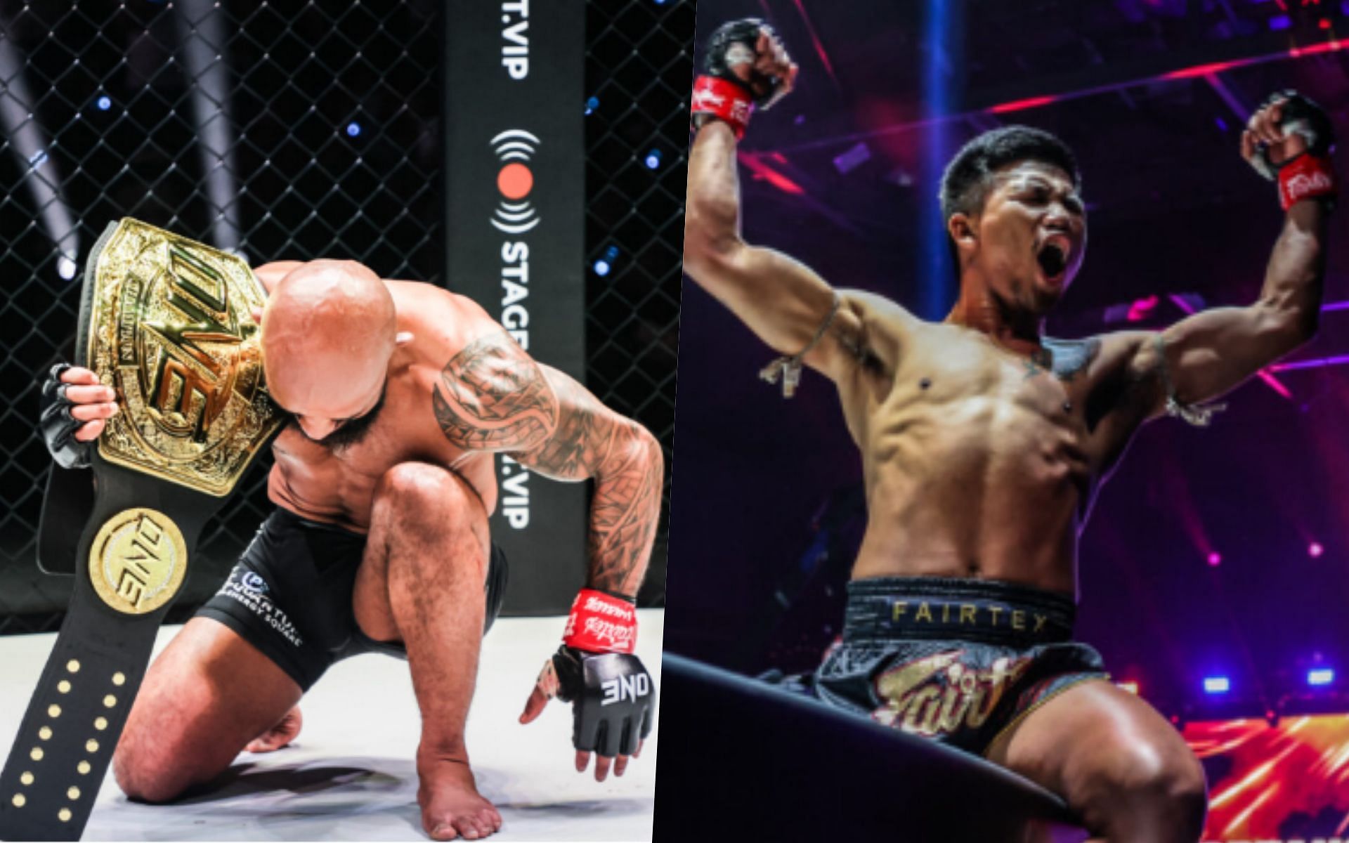 Demetrious Johnson (L) and Rodtang (R) | Photo credit: ONE Championship