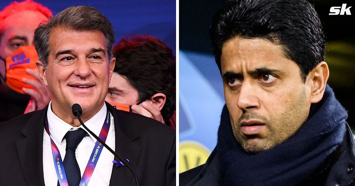 Barcelona president praises PSG target and Manchester City star Bernardo Silva (not in pic).