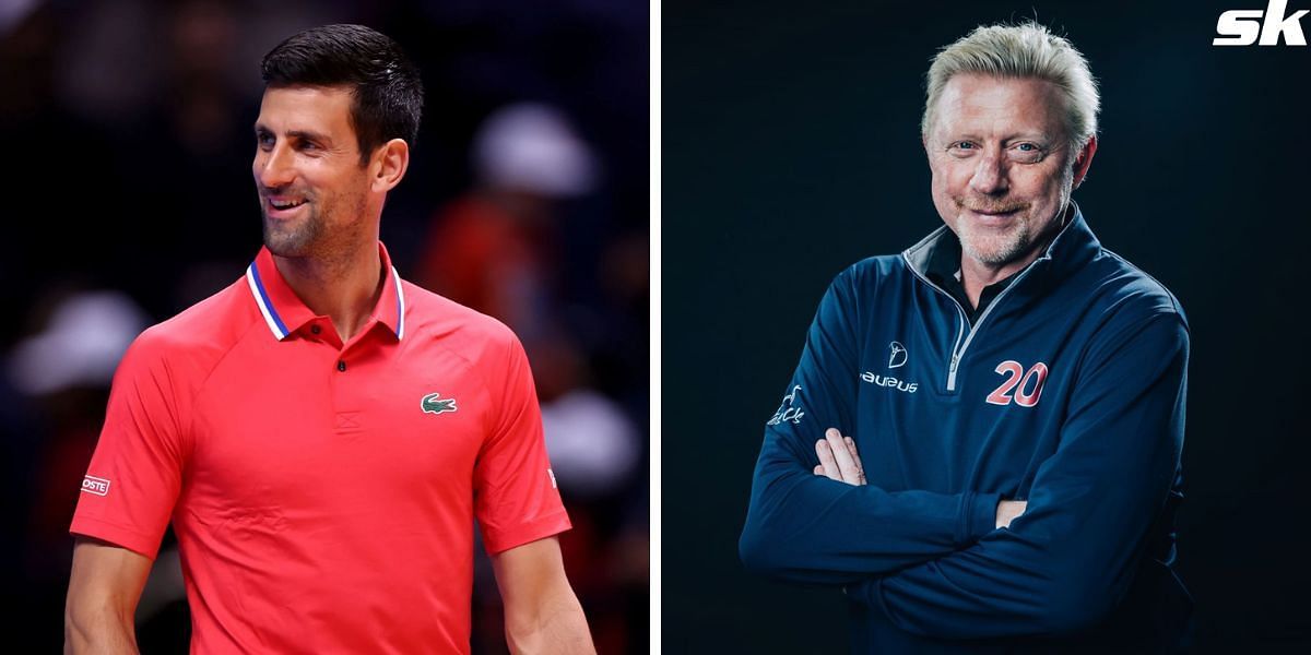 Novak Djokovic Boris Becker Italian Open