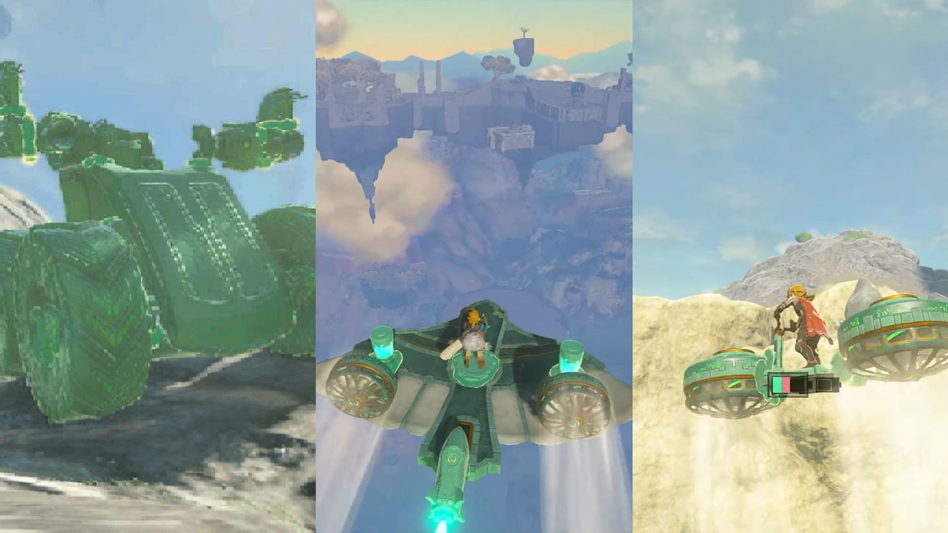 Ultrahand allows for some creative builds in The Legend of Zelda Tears of the Kingdom (Image via Nintendo)