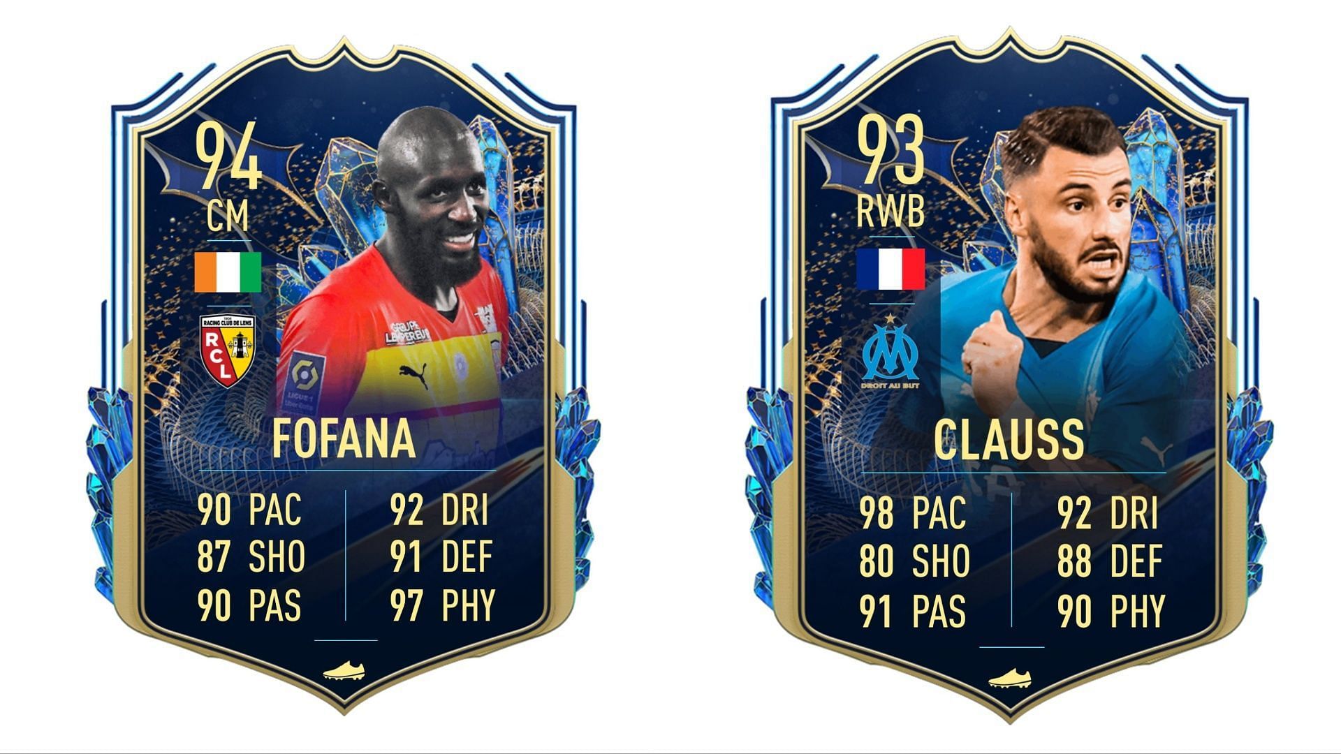 TOTS Fofana and Clauss have been leaked (Images via Twitter/FIFA23Leaked_)
