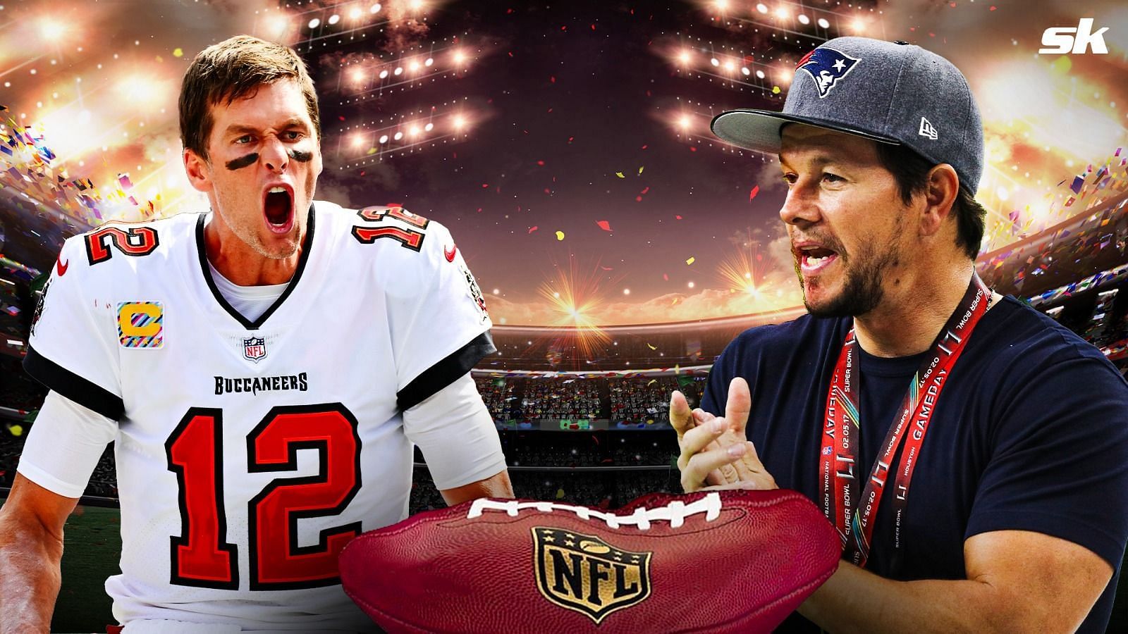 Mark Wahlberg gives Tom Brady words of encouragement in hilarious fashion