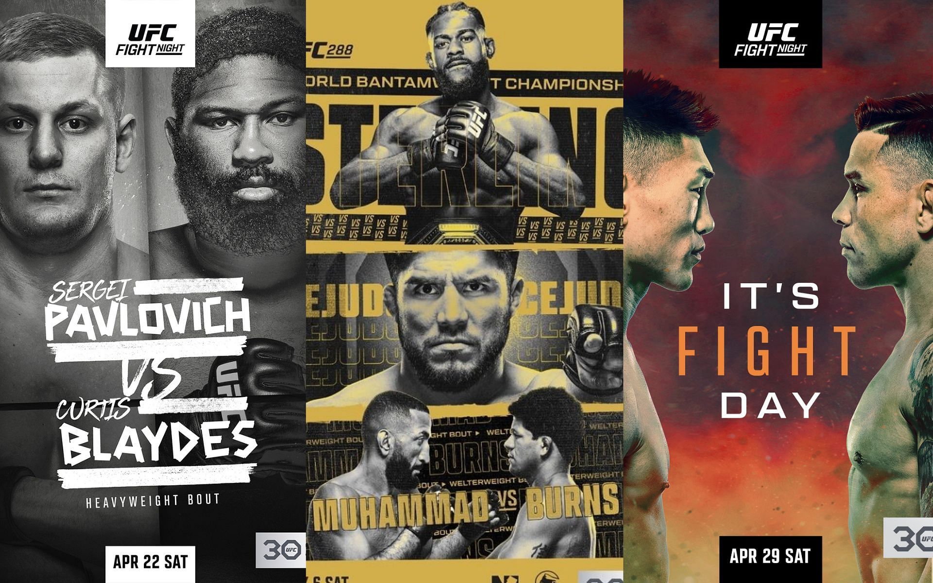 UFC posters [Image courtesy: @ufc on Instagram]