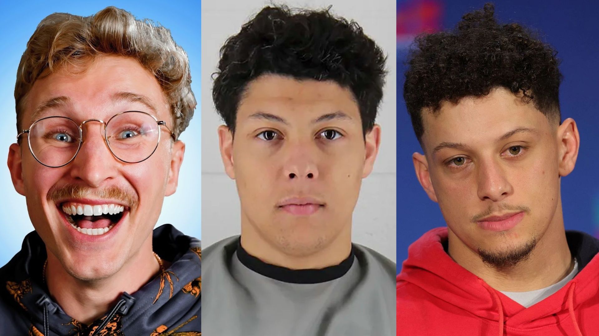 Pat Mahomes Headshot and Action Shot