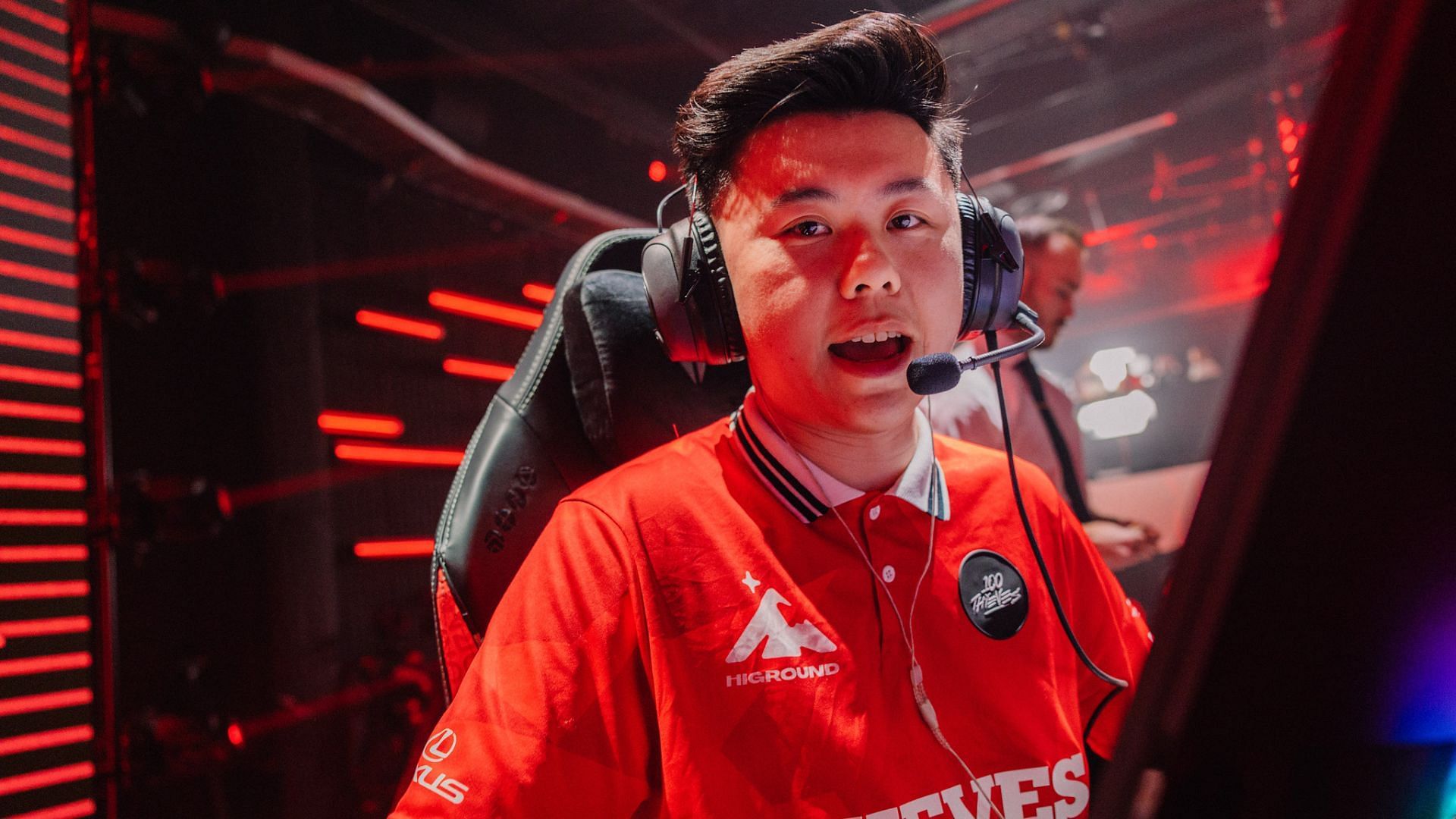 Derrek from 100 Thieves Valorant roster (Image via Riot)