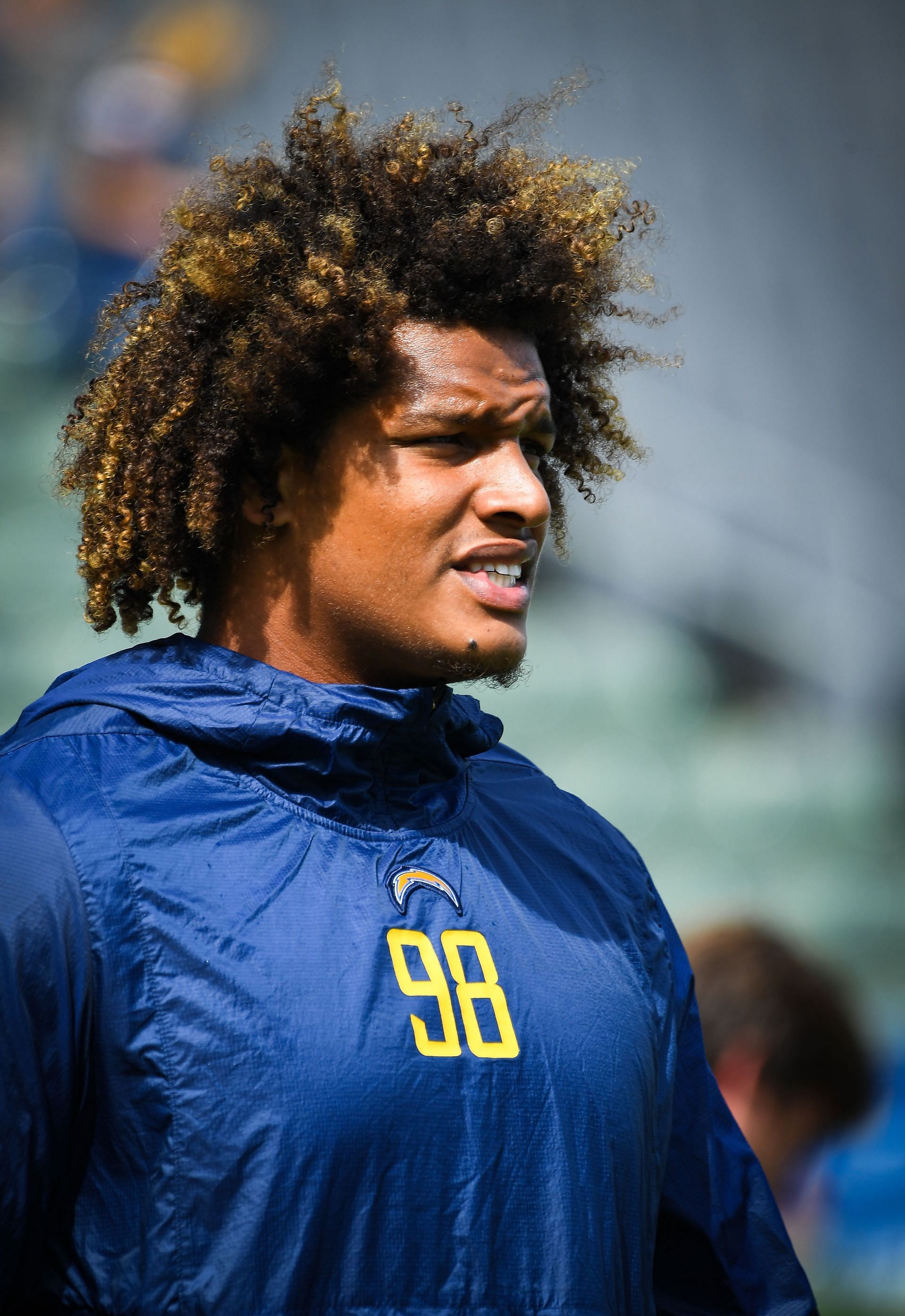 Isaac Rochell at a San Francisco 49ers v Los Angeles Chargers in 2018