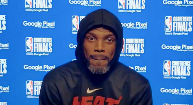 "I'm sure the a*alytics, a*aholycs, or whatever..." - Udonis Haslem fires back at ESPN for downplaying Miami Heat
