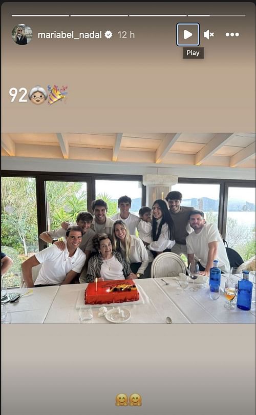 Maria Isabel Nadal's Instagram story.