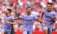 Rodrygo Goes (centre) was on fire on Saturday