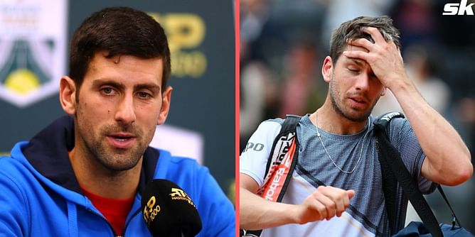 Disappointed Novak Djokovic gives poignant reply after being hit by Cameron Norrie during fiery Italian Open clash