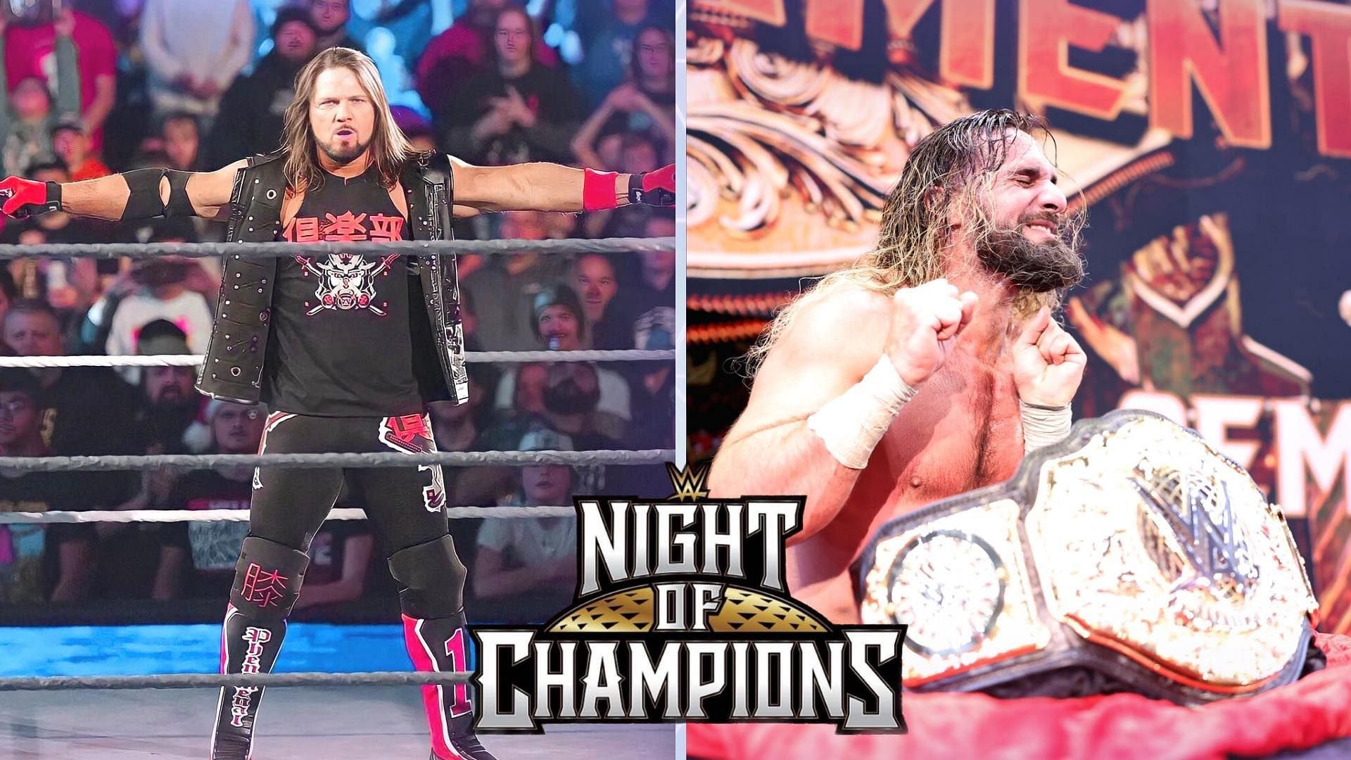AJ Styles will clash with Seth Rollins at WWE Night of Champions