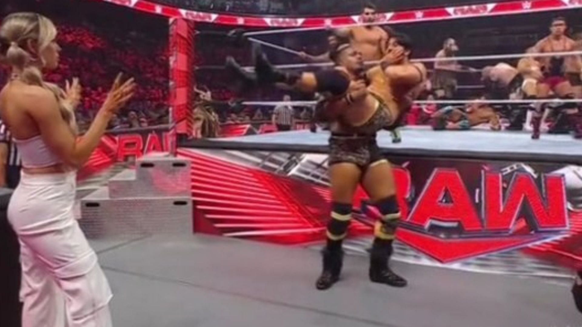 WWE RAW this week featured a battle royal.