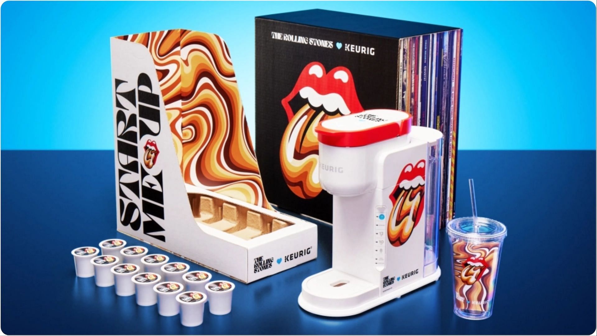 The Rolling Stones and Keurig collaborate for the launch of the new &ldquo;Start Me Up&rdquo; Coffee Kit (Image via Kreuig/The Rolling Stones)