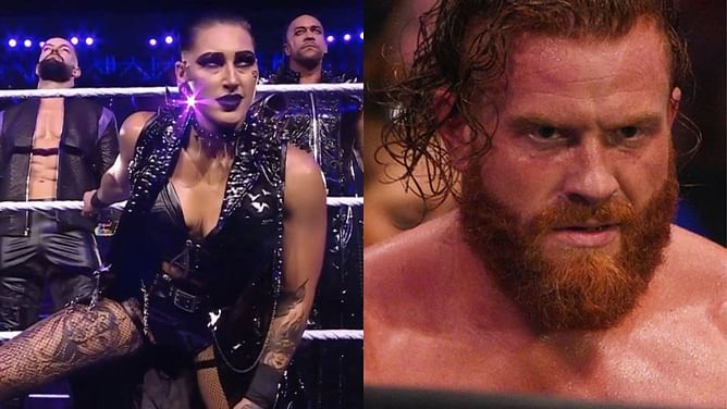 Rhea Ripley sends a message to AEW star and real-life partner Buddy Matthews after he uses her popular move during a match