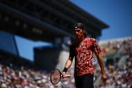 Stefanos Tsitsipas pictured at the 2023 French Open - Day Four.