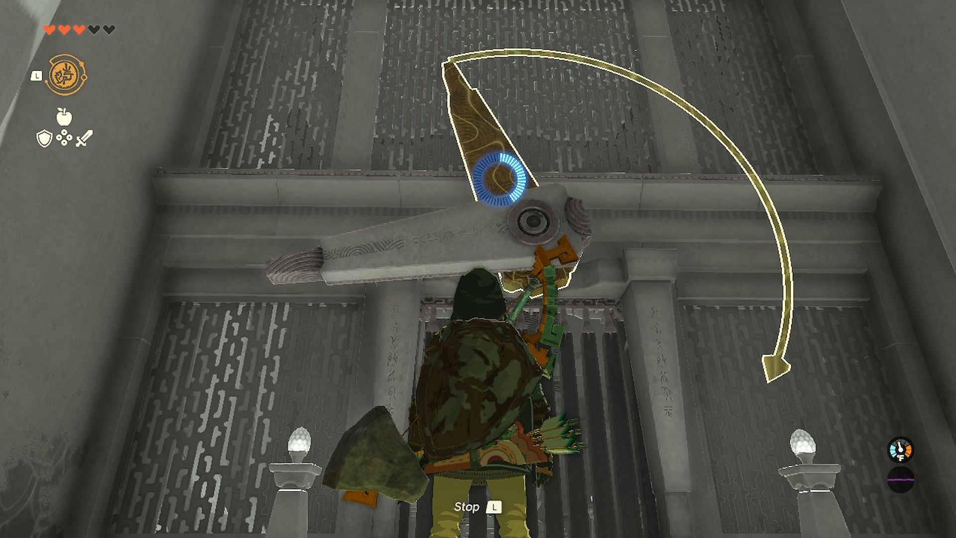 The Nachoyah Shrine in The Legend of Zelda Tears of The Kingdom can be a bit puzzling (Image via Nintendo)