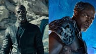 Djimon Hounsou plays Mose Jakande in Fast & Furious' seventh film and Korath in the MCU (Images via Universal/Marvel)