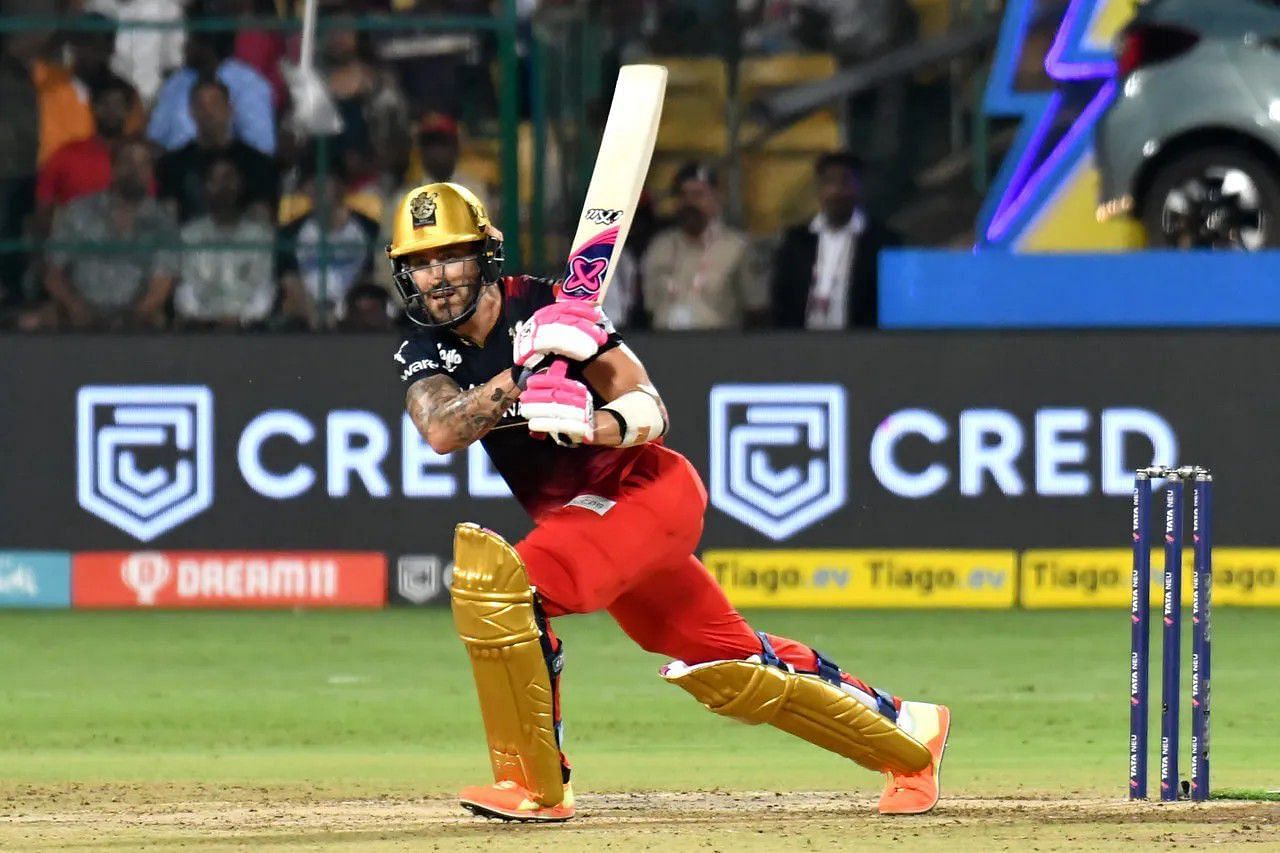 Faf du Plessis in action for RCB [IPLT20]