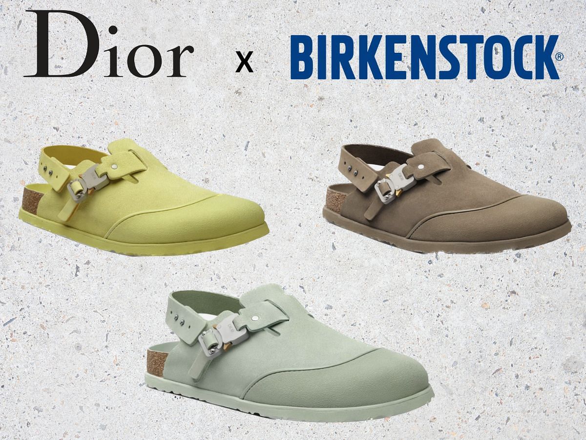 Dior x Birkenstock Tokio Mule collab collection (Image via Sportskeeda)