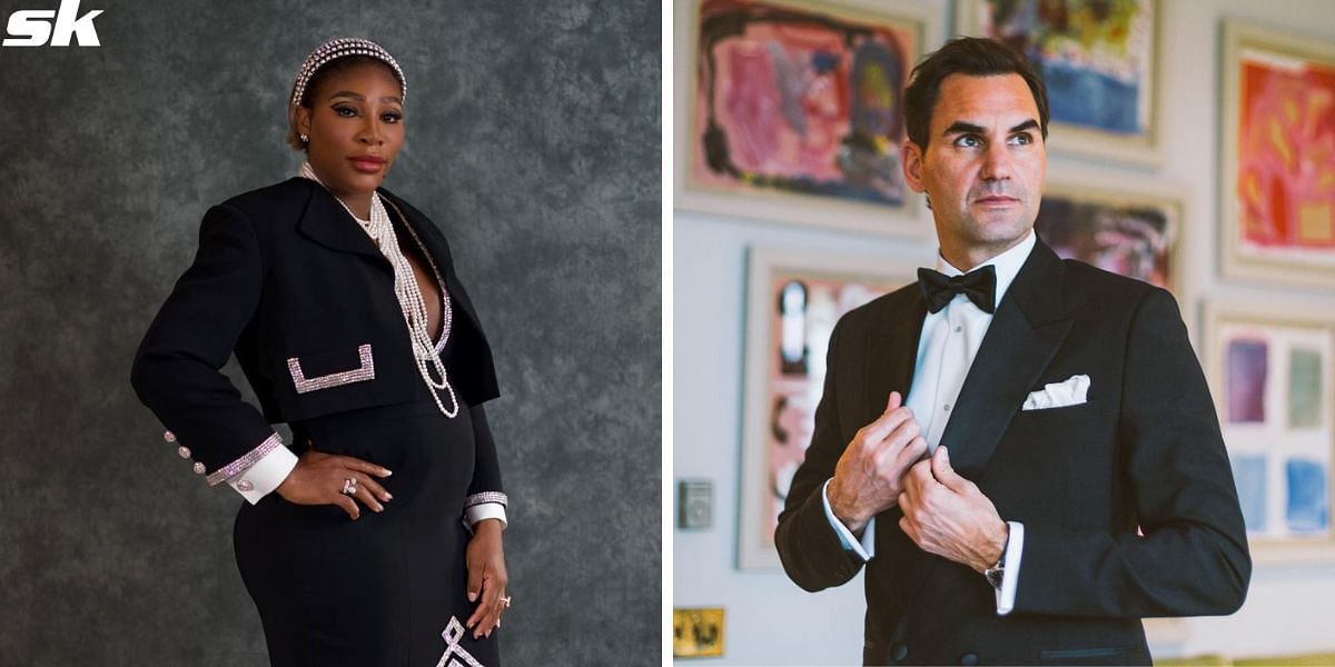 Serena Williams and Roger Federer at 2023 MET Gala