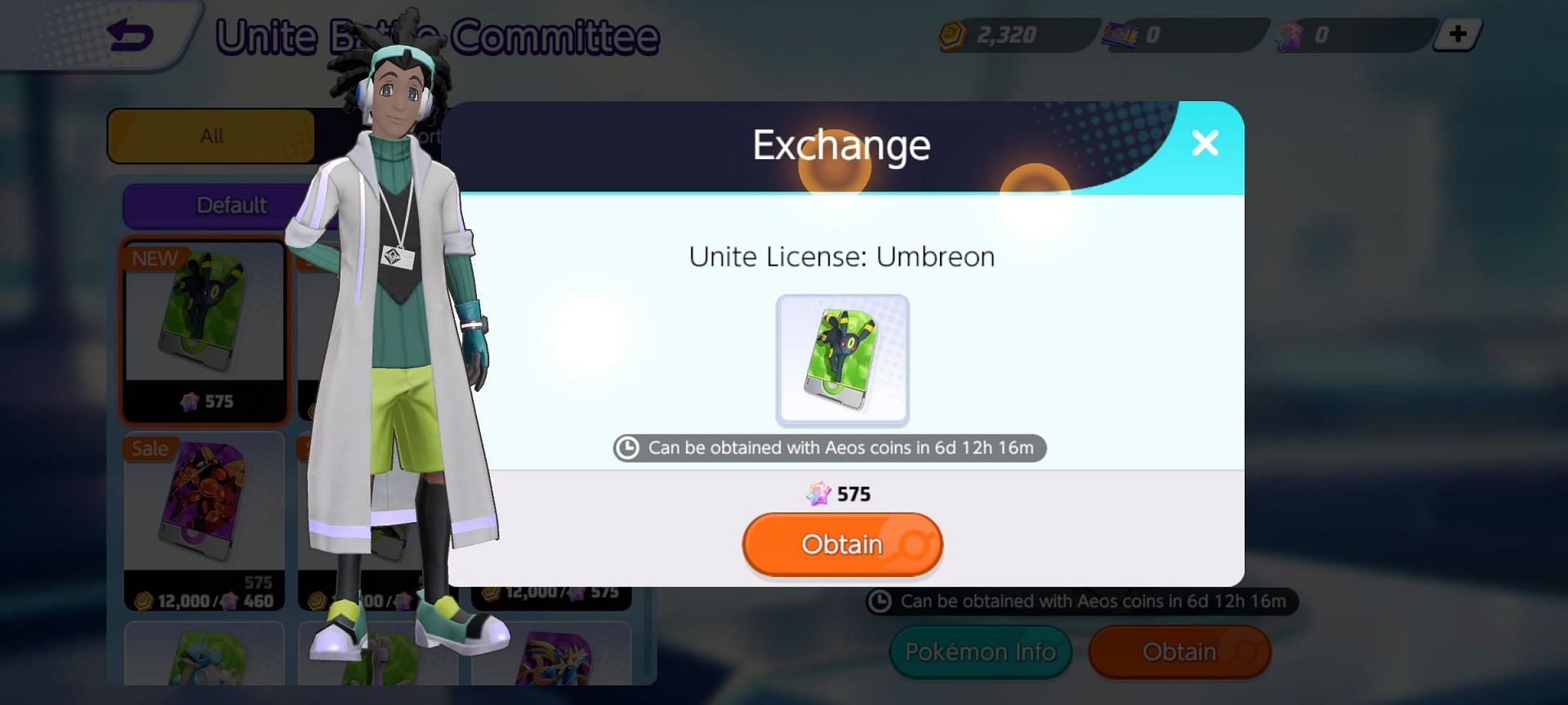 The final step to unlock Umbreon License (Image via The Pokemon Company)