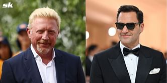 Boris Becker reacts to "legend" Roger Federer's Met Gala 2023 look