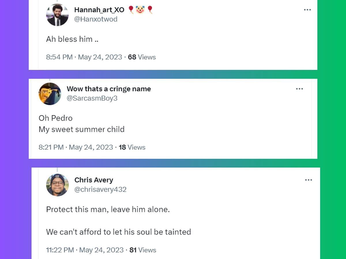 Stills of a fan tweets on Pedro Pascal&#039;s reaction to the internet calling him &quot;daddy&quot; (Images Via Twitter)