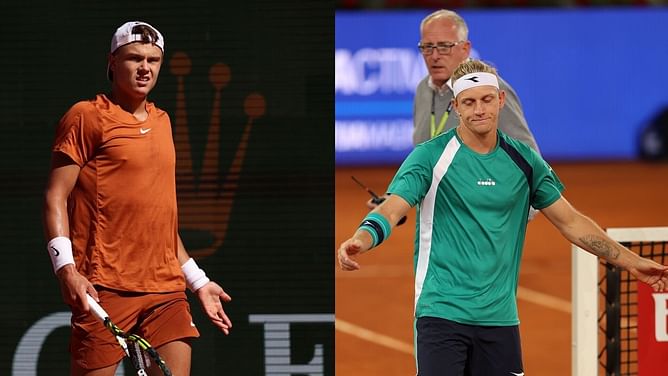 Holger Rune receives lecture from chair umpire after controversial incident during Alejandro Davidovich Fokina clash