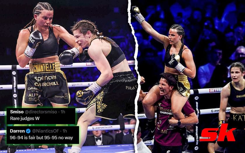Chantelle Cameron scorecard: Chantelle Cameron handing Katie Taylor her
