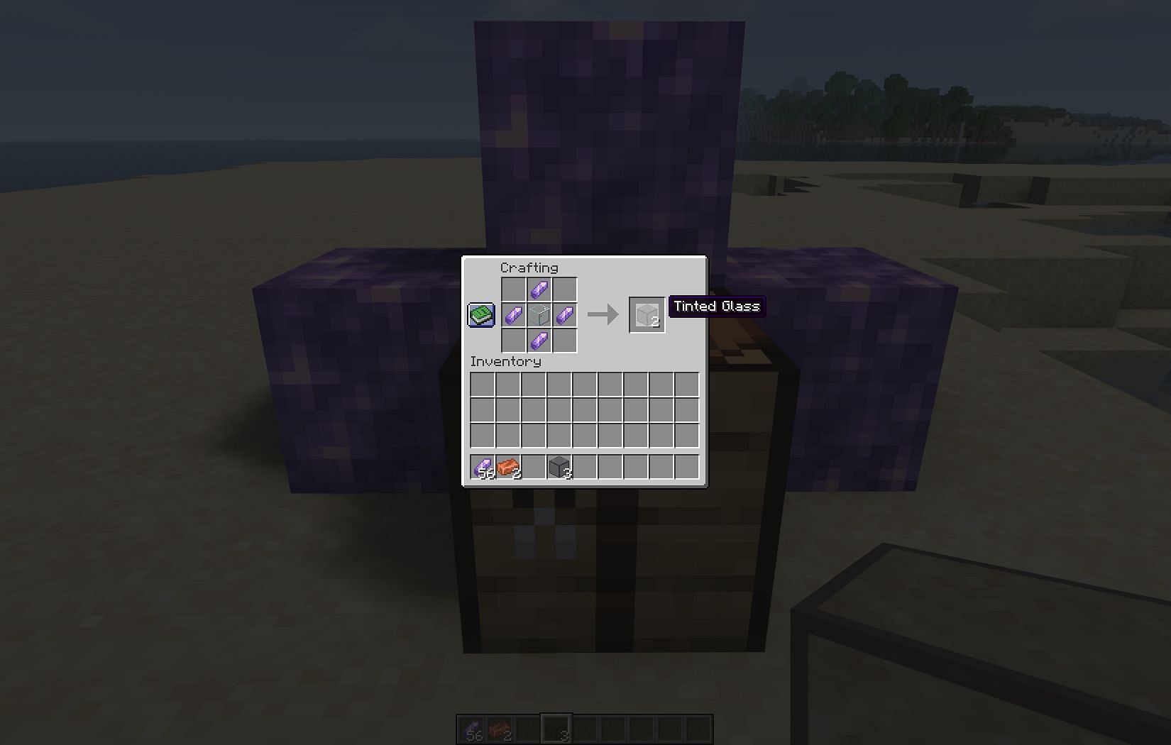 Tinted glass blocks the light and is useful for mob farms (Image via Mojang)