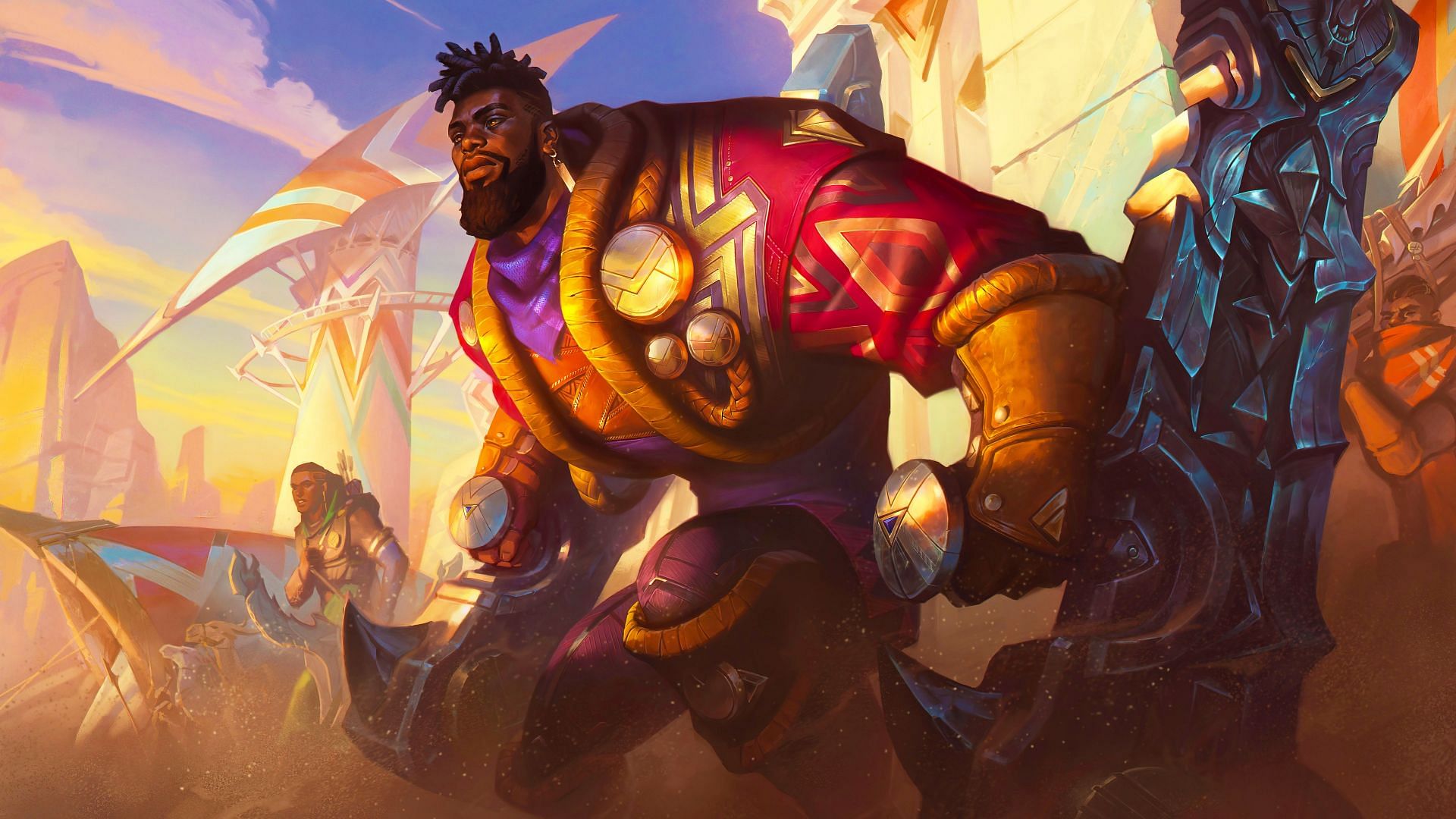 K&#039;Sante comes with unique, devastating powers that help him target foes effectively (Image via Riot Games)