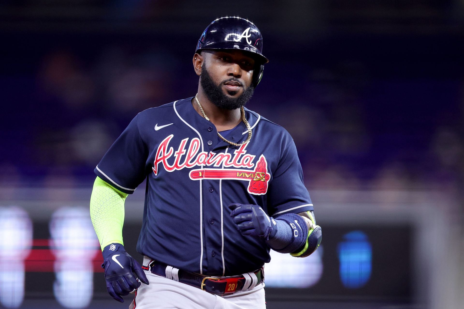 Marcell Ozuna gets trolled by Braves radio announcer
